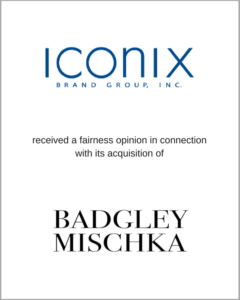 iconix badgley mischka investment bankers