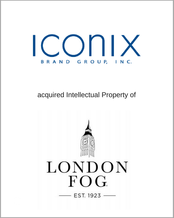 Iconix acquired the Intellectual Property of London Fog