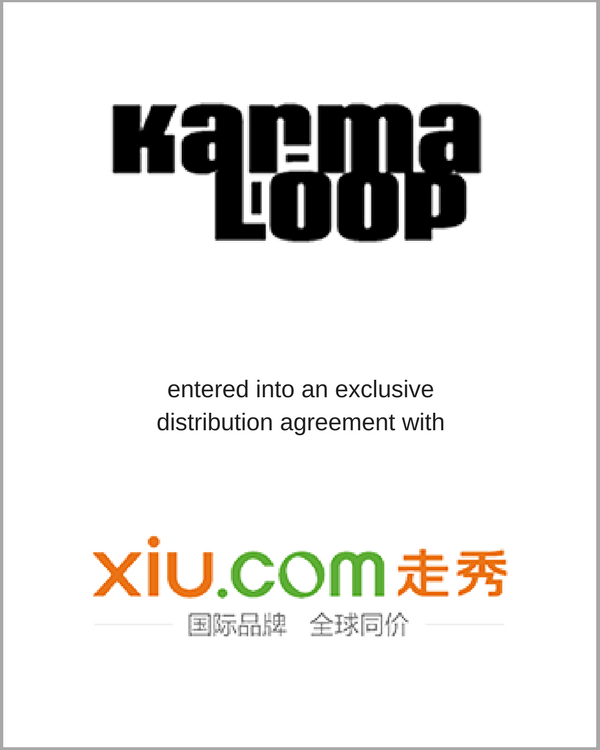 KARMALOOP entered into an exclusive distribution agreement with xiu.com