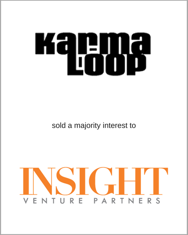 KARMALOOP sold a minority interest to Insight Partners Group