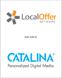 localoffer catalina personalized digital media investment bankers
