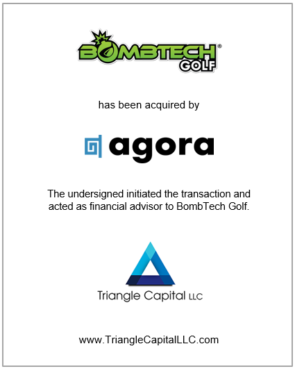 Agora Brands acquired BombTech Golf