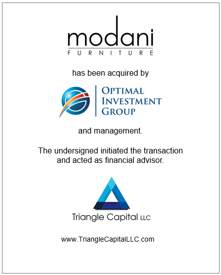Optimal Investment Group acquired Modani Furniture